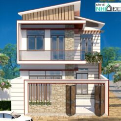 Thiết kế nhà phố 2 tầng kích thước 7.5x16m