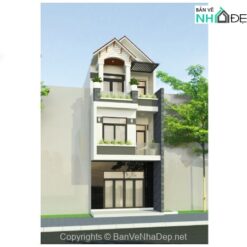 Nhà phố 3 tầng kích thước 5x19m hiện đại