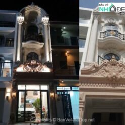 Nhà phố 3 tầng 4x16m phong cách cổ điển