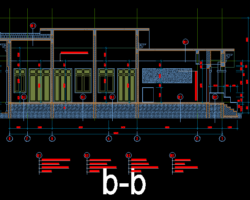 Bản vẽ nhà 1 tầng 11 x 18m_1F