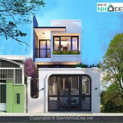 Nhà phố 2 tầng kích thước 5.1x19.28m