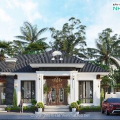 Biệt thự mái nhật 1 tầng kích thước 14.5x10m