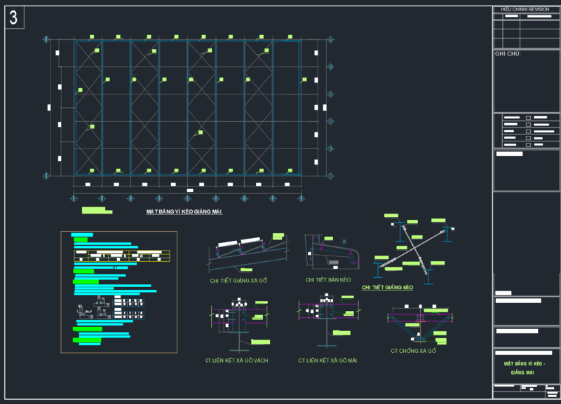 Bản vẽ autocad nhà xưởng 30x50m chuyên nghiệp