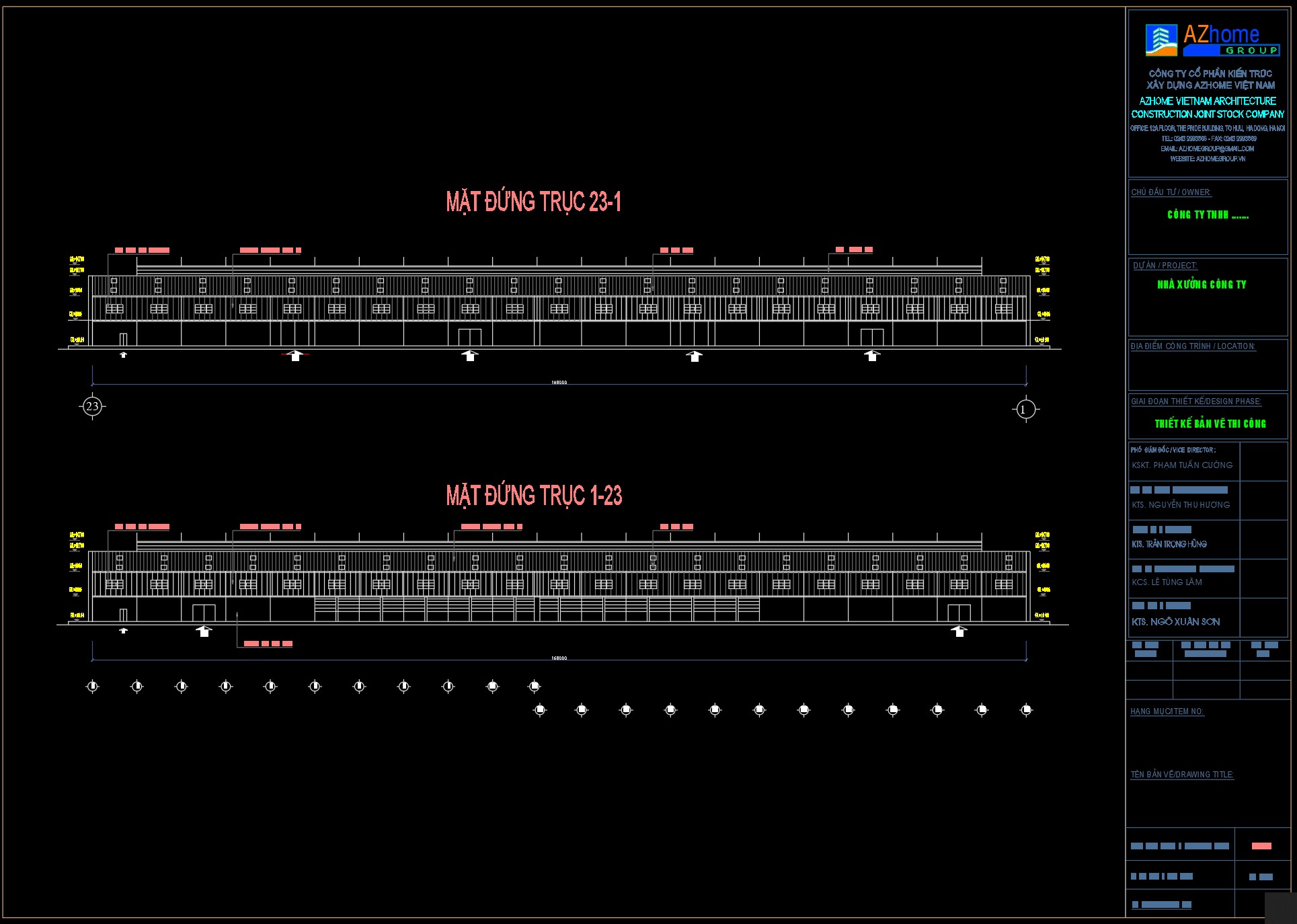 Hồ sơ thiết kế nhà xưởng 60x168m chuẩn kỹ thuật