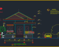Mẫu nhà vườn mái thái