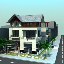 Alternative view of Bản vẽ thiết kế Biệt thự sân vườn