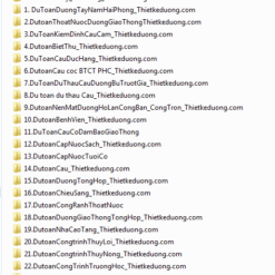 102 Mẫu dự toán: Xây dựng, cầu đường trường học, cải tạo, điều hòa, camera …