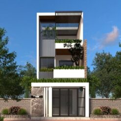 Bản vẽ thiết kế nhà phố 5x18x3 tầng