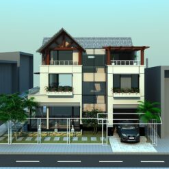 Bản vẽ thiết kế Biệt thự sân vườn