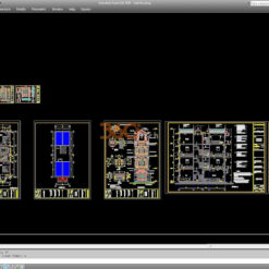Bản vẽ thiết kế nhà mặt phố 2 tầng