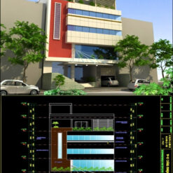 Bản vẽ thiết kế full toà nhà văn phòng công ty Việt Mỹ