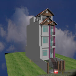 Alternative view of Nha pho 5 x 19 x 5 tang + ham - full KC-KT