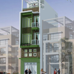 Nhà phố 4 x 16.5m x4 tầng