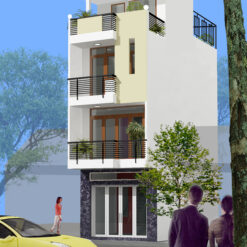 Nhà phố 3 x 12m x 4tầng - full