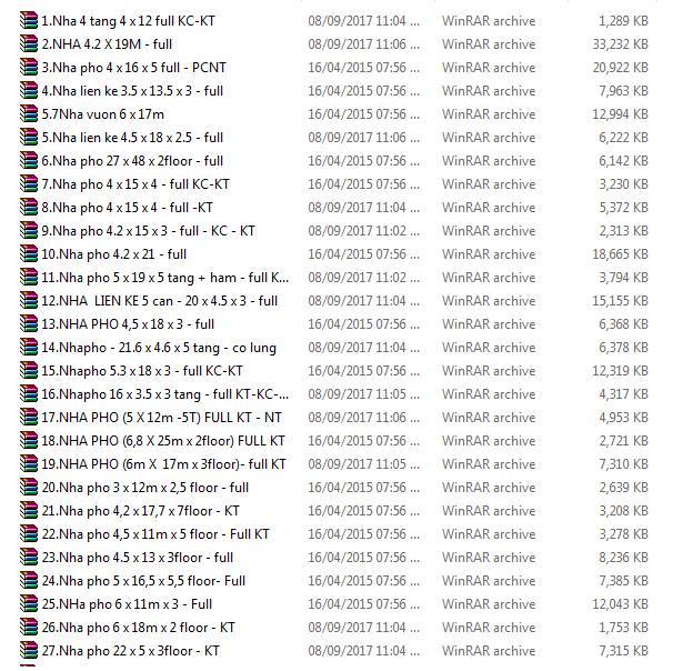 20 File cad biệt thự đầy đủ và chi tiết (Download Free)