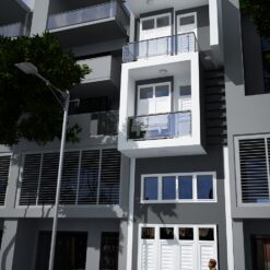 Nhà phố 4m x 18m x 5tầng - full