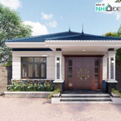 Biệt thự 1 tầng mái Nhật kích thước 9x18m