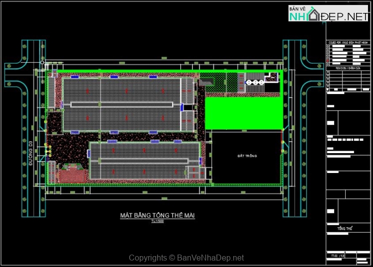 2 mẫu bản vẽ autocad Nhà xưởng 45x100m và 31x93m