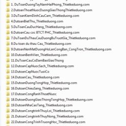 99 Mẫu dự toán: Cầu, đường, xây dựng trường học, cải tạo, trạm BTS, camera, điều hòa...