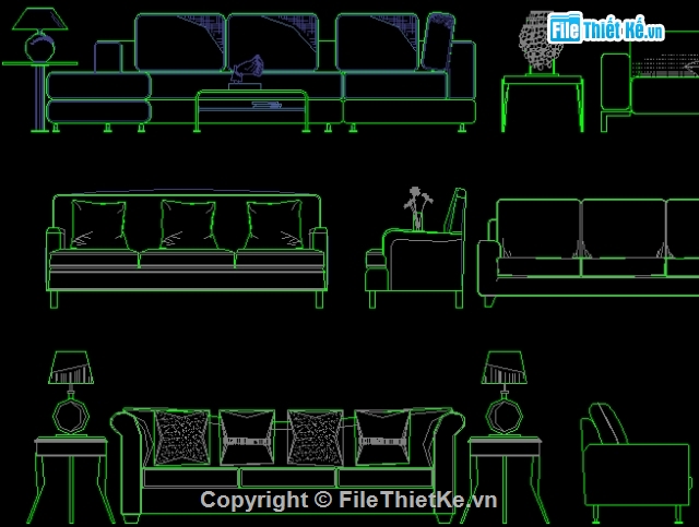 Download Bản autocad các mẫu ghế sofa thiết kế thông dụng ngay! các mẫu ghế sofa,Bản vẽ autocad,mẫu bàn ghế
