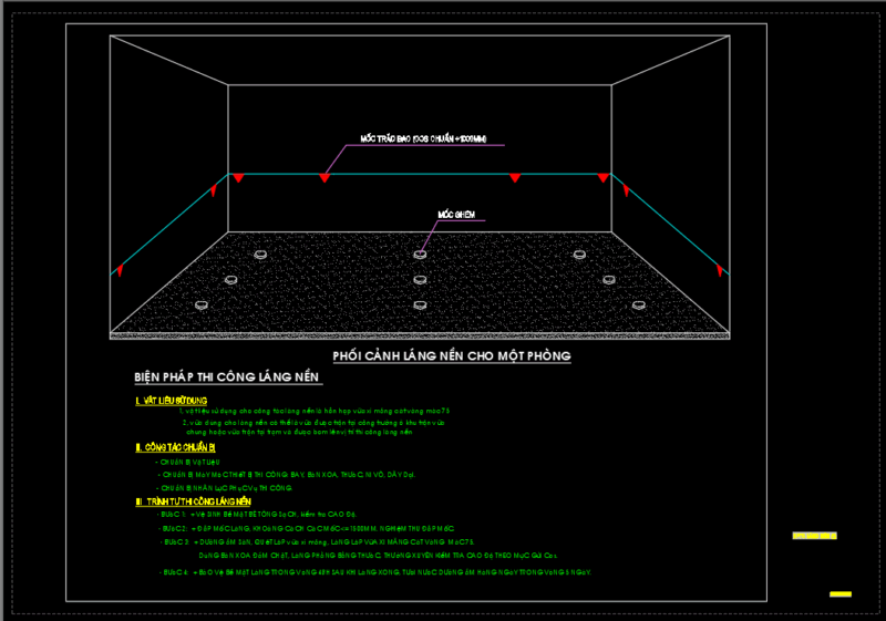 Bản vẽ Biện pháp thi công các hạng mục hoàn thiện