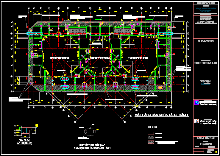 Bản vẽ Biện pháp thi công chi tiết phần hầm