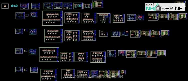 Bản vẽ biệt thự liền kề tân cổ điển 3 tầng 10×25.5m