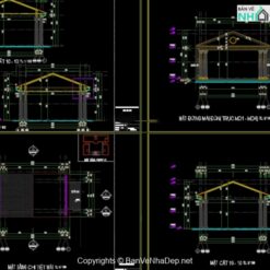 Bản vẽ CAD kiến trúc tổ hợp trường học, bản vẽ KT+KC bể bơi