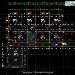 Alternative view of Bản vẽ CAD kiến trúc tổ hợp trường học, bản vẽ KT+KC bể bơi