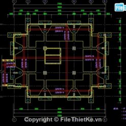 Alternative view of Bản vẽ cad móng cọc khoan nhồi công trình nhà ở