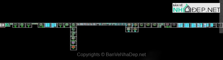 Bản vẽ chi tiết Biệt thự 2 tầng hiện đại mái thái 9x15m