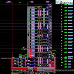 Bản vẽ KT+KC+MEP Five Star Building