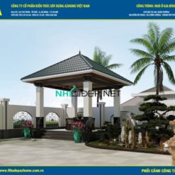 Bản vẽ nhà 1 tầng 11 x 18m_1F