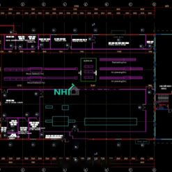 Bản vẽ nhà xưởng 35x52m khung thép