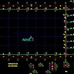 Alternative view of Bản vẽ nhà xưởng 35x52m khung thép