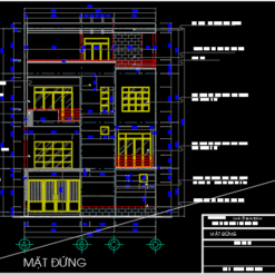 Bản vẽ thiết kế Biệt thự (9,5 X 9,5m) FULL