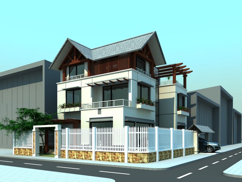 Bản vẽ thiết kế Biệt thự sân vườn