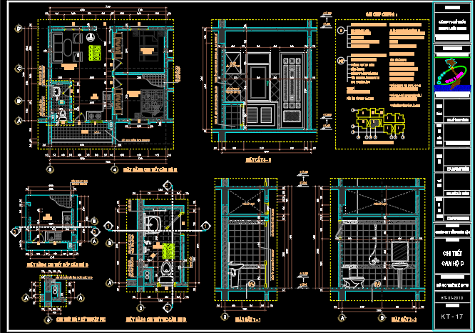 Bản vẽ thiết kế chung cư 5 tầng