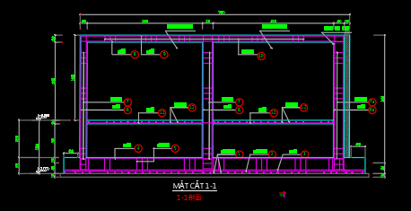 Bản vẽ thiết kế cột cờ + băng tin