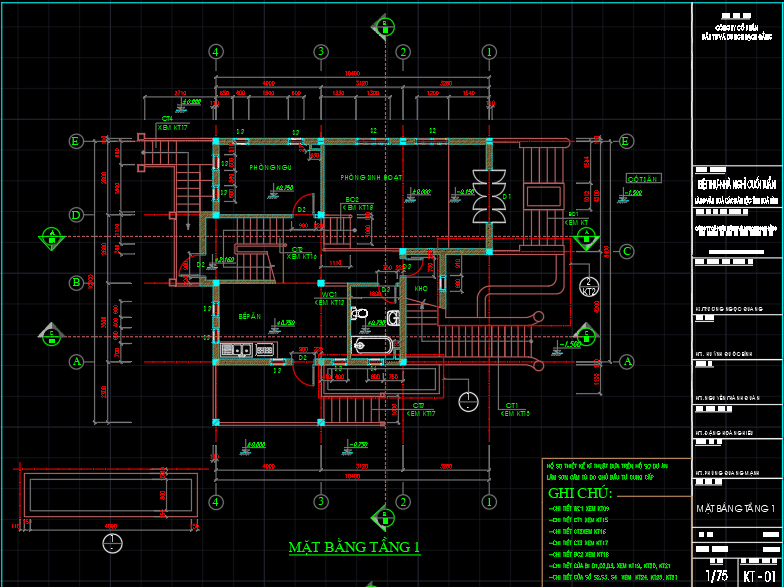 Bản vẽ thiết kế nhà cấp 4 KT10.3×9.7m