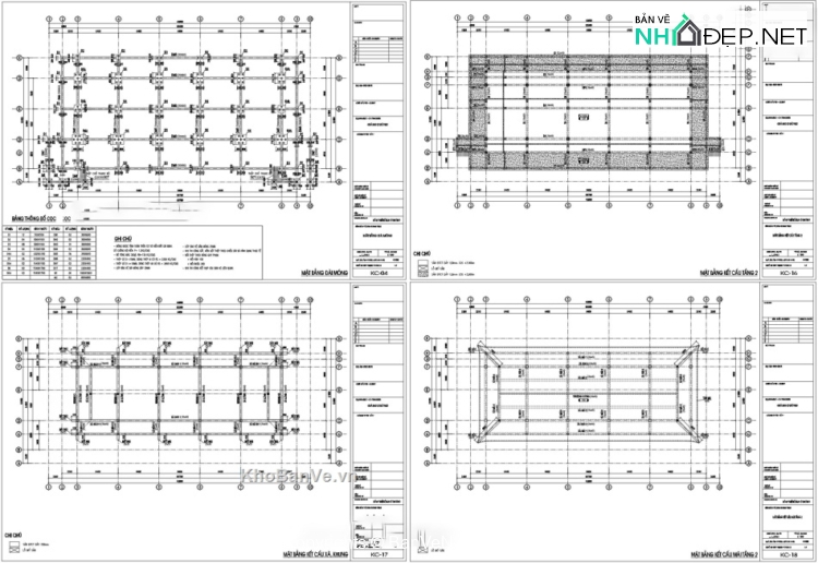 Bản vẽ thiết kế nhà cổ 2 tầng giảng đường thiền viện 19.5x41m