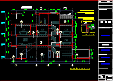 Bản vẽ thiết kế nhà dân 5x24m