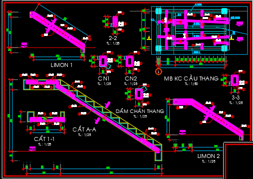 Bản vẽ thiết kế nhà dân 7.2x21m