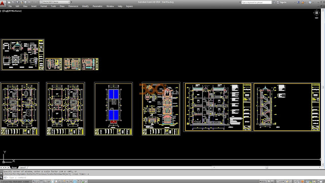 Bản vẽ thiết kế nhà mặt phố 2 tầng