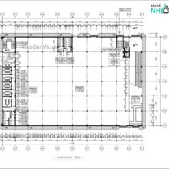 Bản vẽ thiết kế nhà máy Điện tử diện tích 3000m2