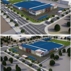 Bản vẽ thiết kế nhà máy Điện tử diện tích 33000m2