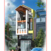 Bản vẽ thiết kế nhà phố 5x15mx3 tầng - Full