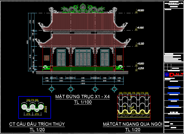 Bản vẽ thiết kế Nhà thờ đẹp