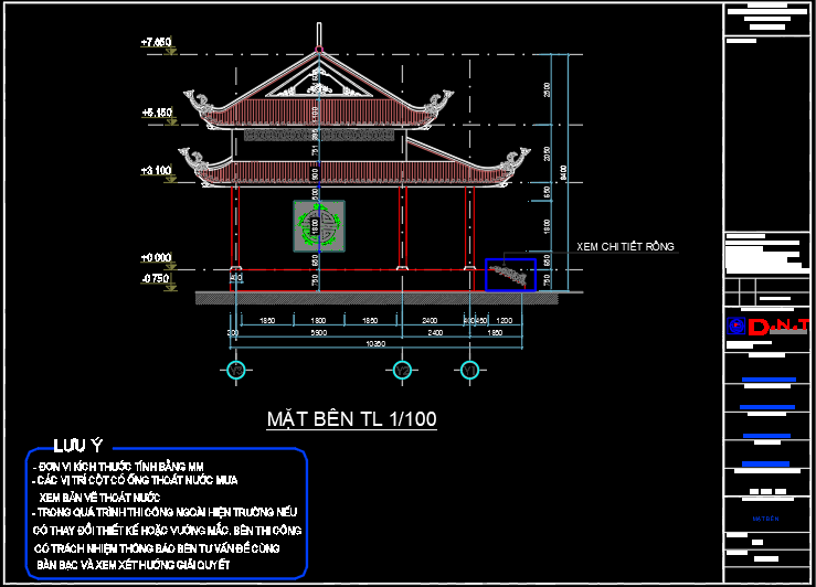 Bản vẽ thiết kế Nhà thờ đẹp