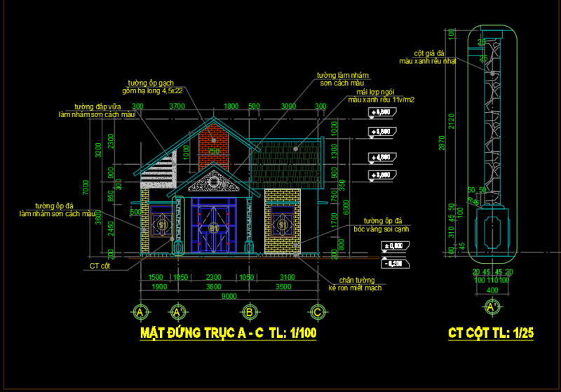 Bản vẽ thiết kế nhà vườn đẹp